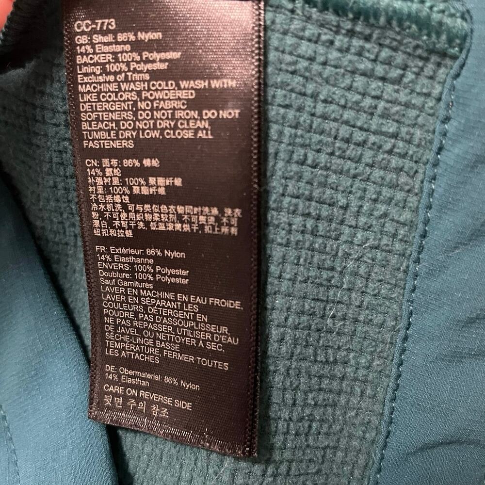 Marmot Moblis Softshell Jacket Womens S Teal Hooded Stretch Gorpcore Windbreaker - Picture 8 of 12